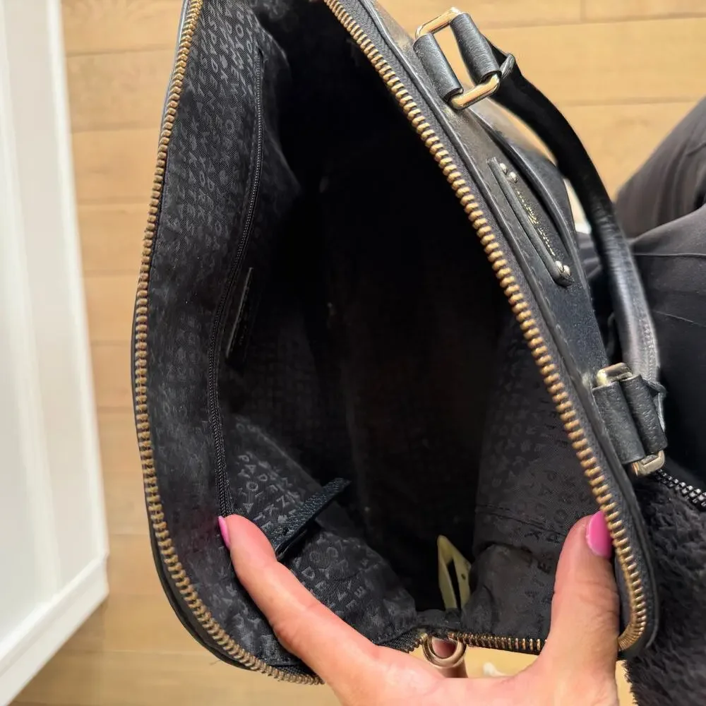 Kate Spade New York Grove Street Carli Leather Crossbody Purse Bag Black